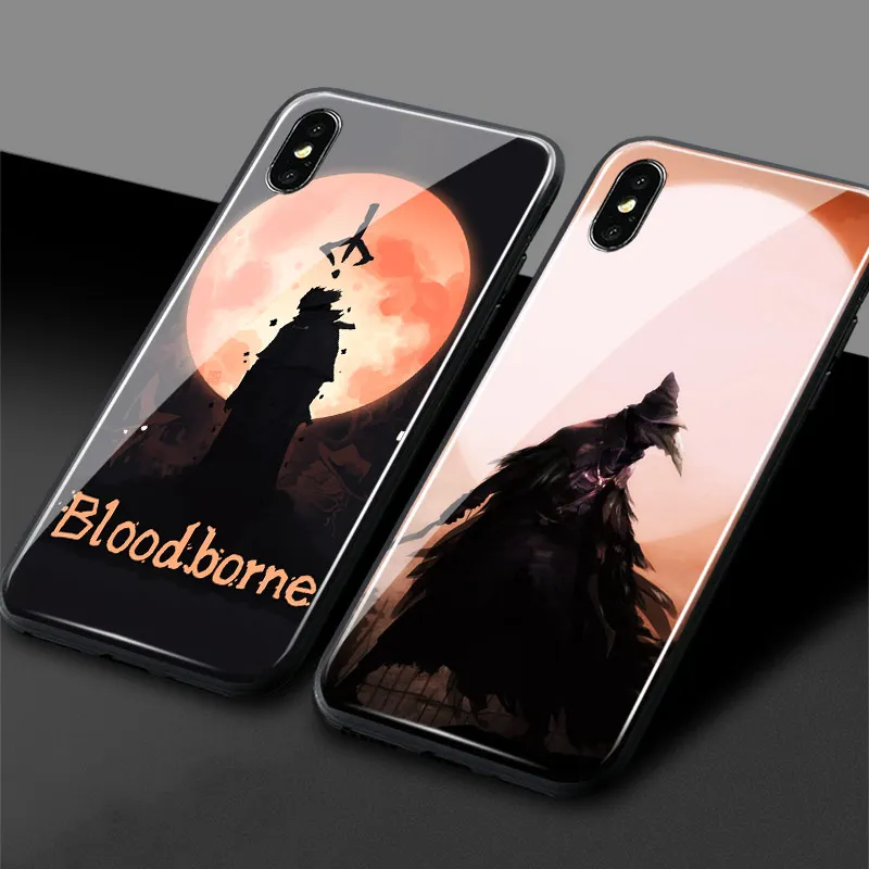 

Bloodborne Tempered Glass Phone Case Shell Soft Silicone Cover For Apple iPhone 5 5s Se 6 6s 7 8 Plus X XR XS 11 PRO MAX