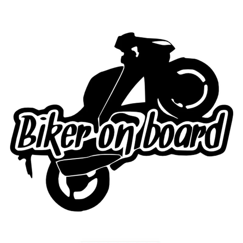 Three Ratels TZ-751 12.2 на 15см 1-5шт Biker on board Байкер за рулем наклейки авто мото мотоцикл