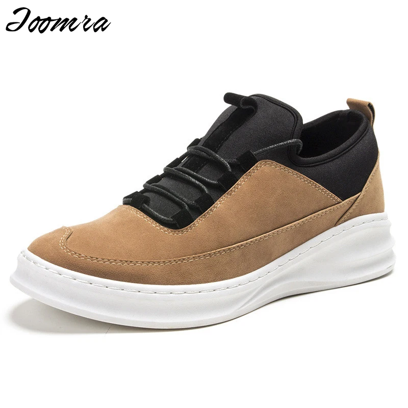 2016 New Leather Men Casual Shoes Height Increasing Loafers Comfortable Student Fashion Walking Shoes