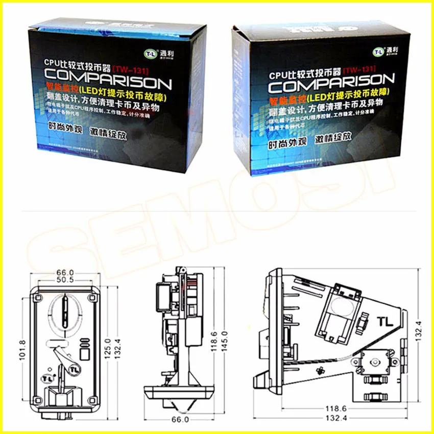 TW 131 CPU сопоставимый монетоприемник монета селектор аркадные аксессуары для