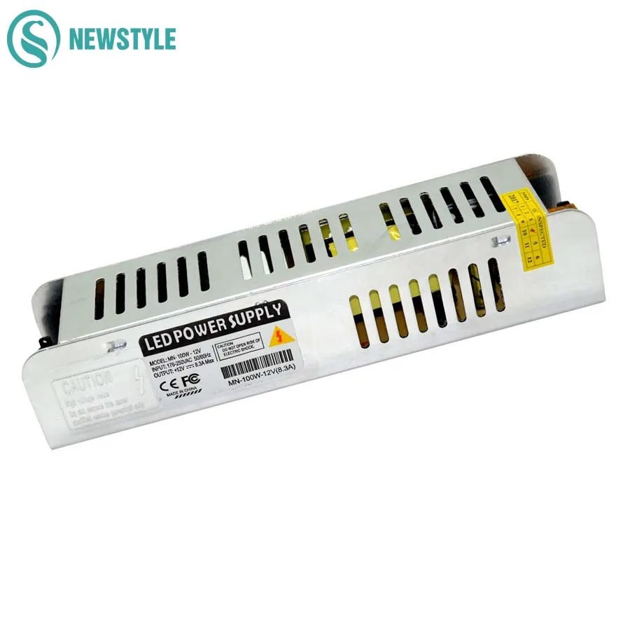 

LED Driver DC12V LED Power Supply 60W 100W 150W 200W 300W Lighting Transformers DC12V Power adaptor for LED Strip