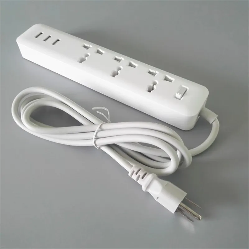 

2018 NEW Electrical Sockets Smart 3USB quick charging extension socket 3power socket for home and office electronic product