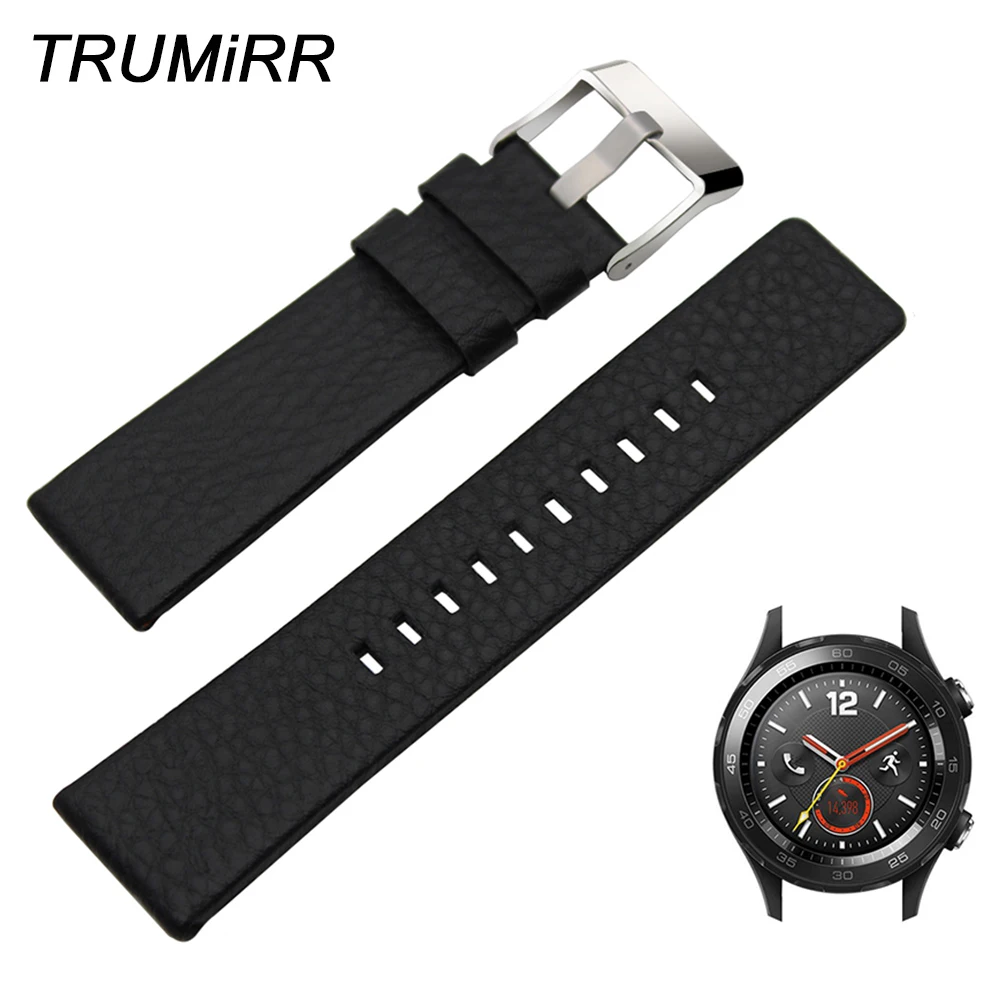 

20mm Italian Genuine Leather Watchband for Huawei Watch 2 (Sport) Pebble Time Round 20mm Withings Steel HR 40mm Band Wrist Strap