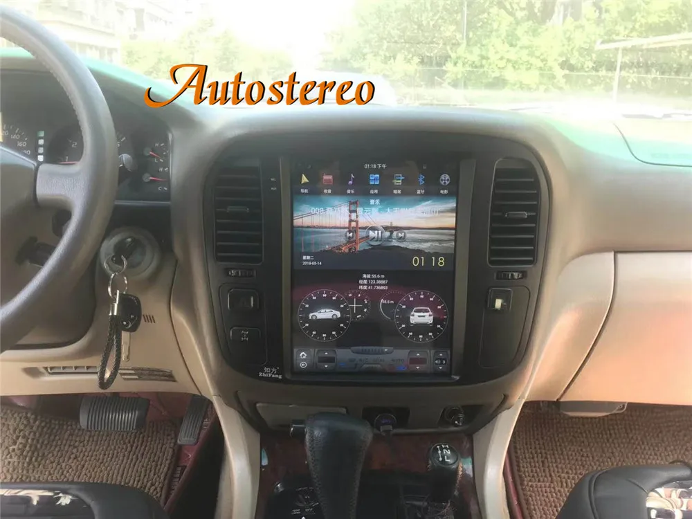 Android9 вертикальный экран Автомобильный gps навигатор для TOYOTA LAND CRUISER LC100 92-2002 головное устройство мультимедийный плеер радио магнитофон
