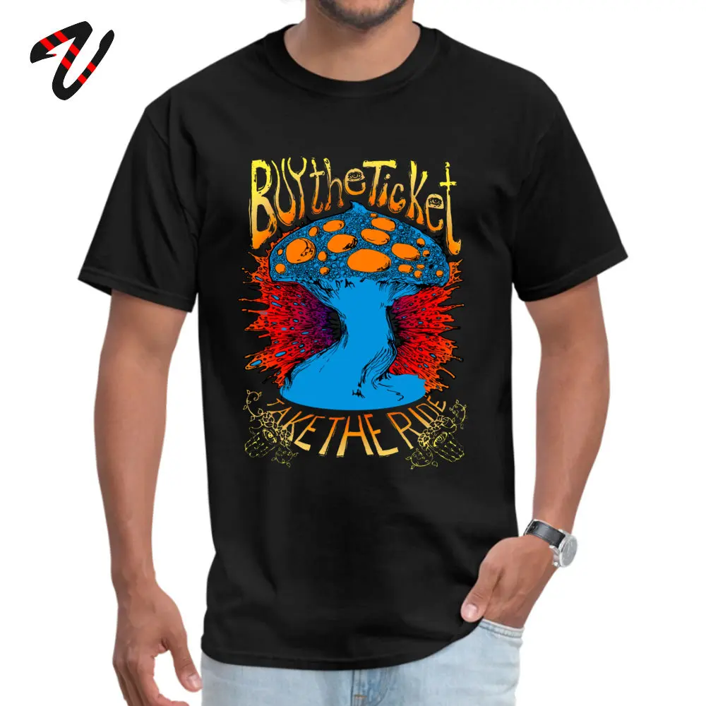  Casual Tops Shirts Cheap Short Sleeve Men's T-Shirt TpicOriginaltitle Funny Summer T Shirt Crew Neck Wholesale Buy the ticket take the ride Hunter S. Thompson quote original drawing13570 black