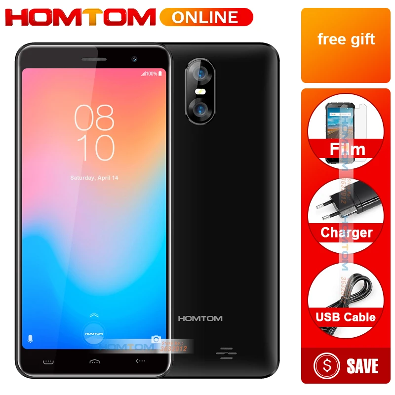 2019 Новый и оригинальный HOMTOM C13 5 0 дюймов 8:9 FHD Смартфон Android GO MT6580M 4 ядра 1 ГБ