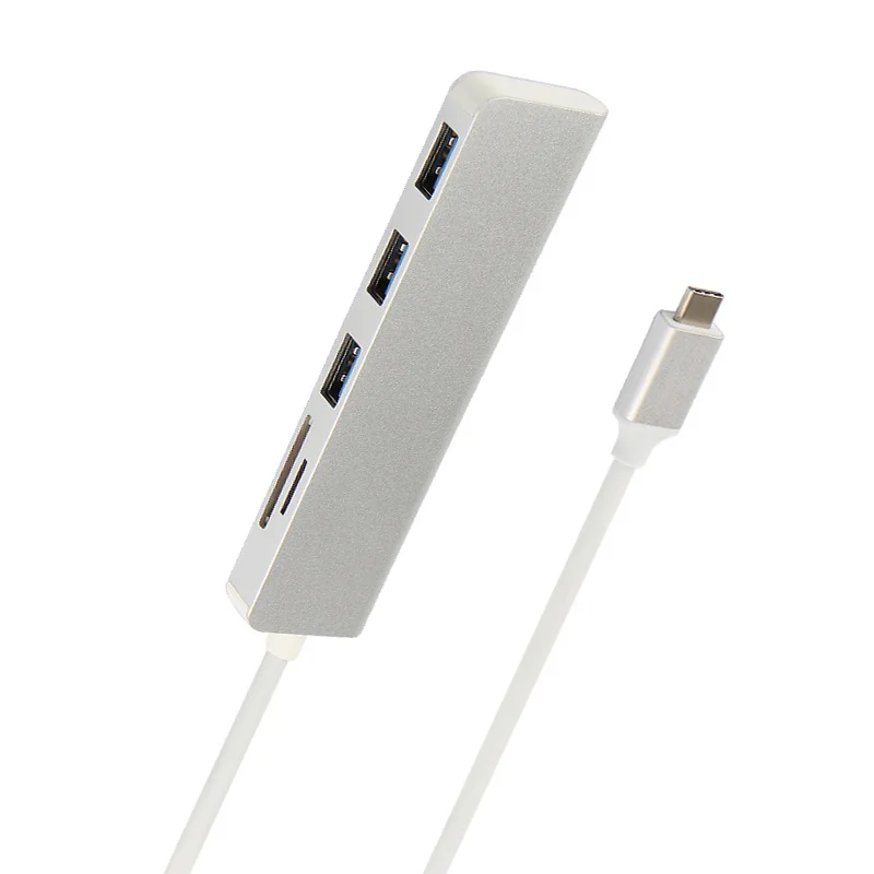 5-в-1 Тип C концентратор USB Мульти USB C адаптер USB 3,0 разветвитель 3 Порты и разъёмы кард-ридер для Xiaomi Mi Тетрадь Air 12,5 13," ноутбуки USB-C
