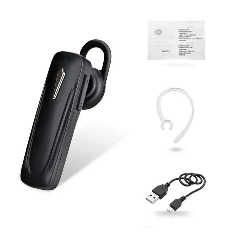 M165 Mini Bluetooth Headset Wireless Earbuds Handsfree Stereo Bass Earphone Earpiece with Mic For All Phone For Huawei Xiaomi