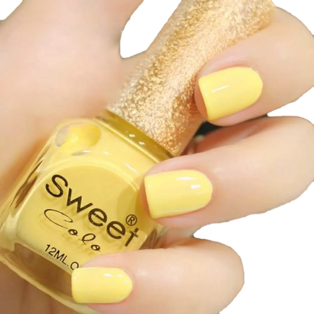 New 1PCS Environmental Protection Nail Art Polish Sweet Color 12ml Nail