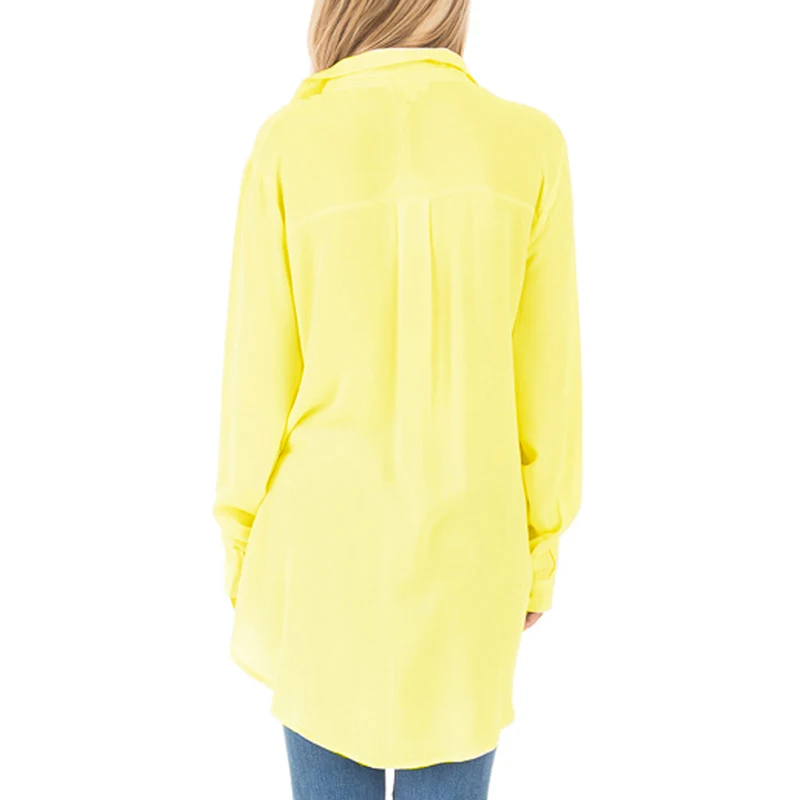 Women's Long Sleeve Lace Up Shirt Ladies Loose Casual Party Blouse Tops T-shirt