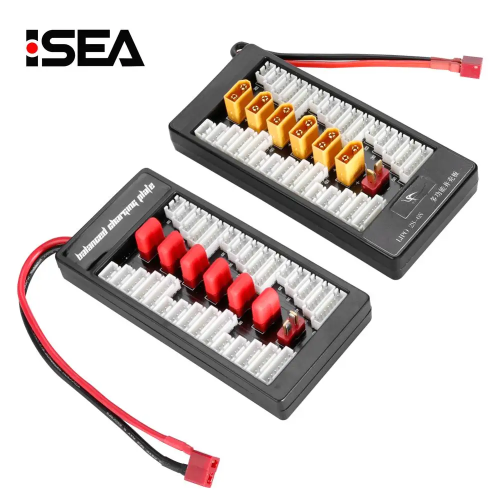 Multi 2S 6S T plug XT60 Deans параллельная зарядная плата для зарядного устройства
