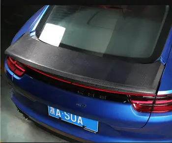 

Carbon Fiber CAR REAR WING TRUNK LIP SPOILER COVER FOR Porsche Panamera 971 Turbo 2017 2018 BY EMS