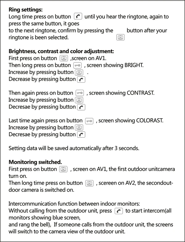 RING SETTINGS