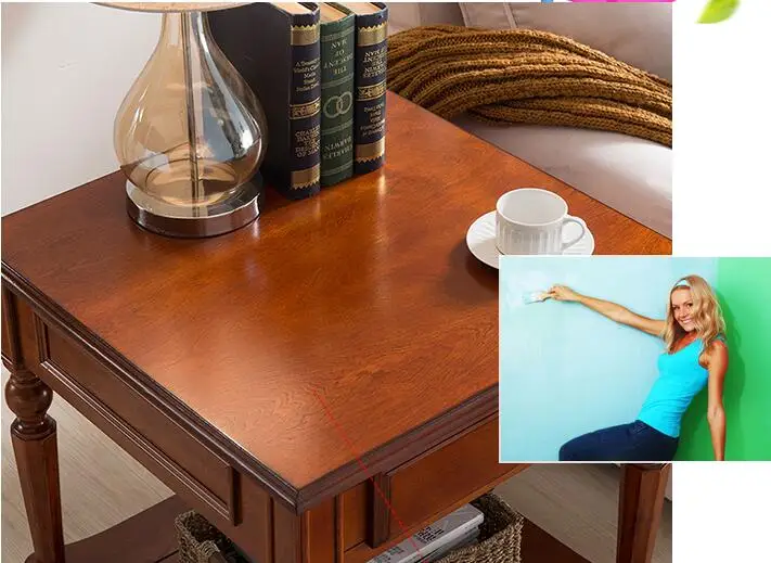 Американский диван край несколько Европейский стиль гостиной круглый небольшой квадратный стол небольшой круглый стол журнальный столик приставной столик