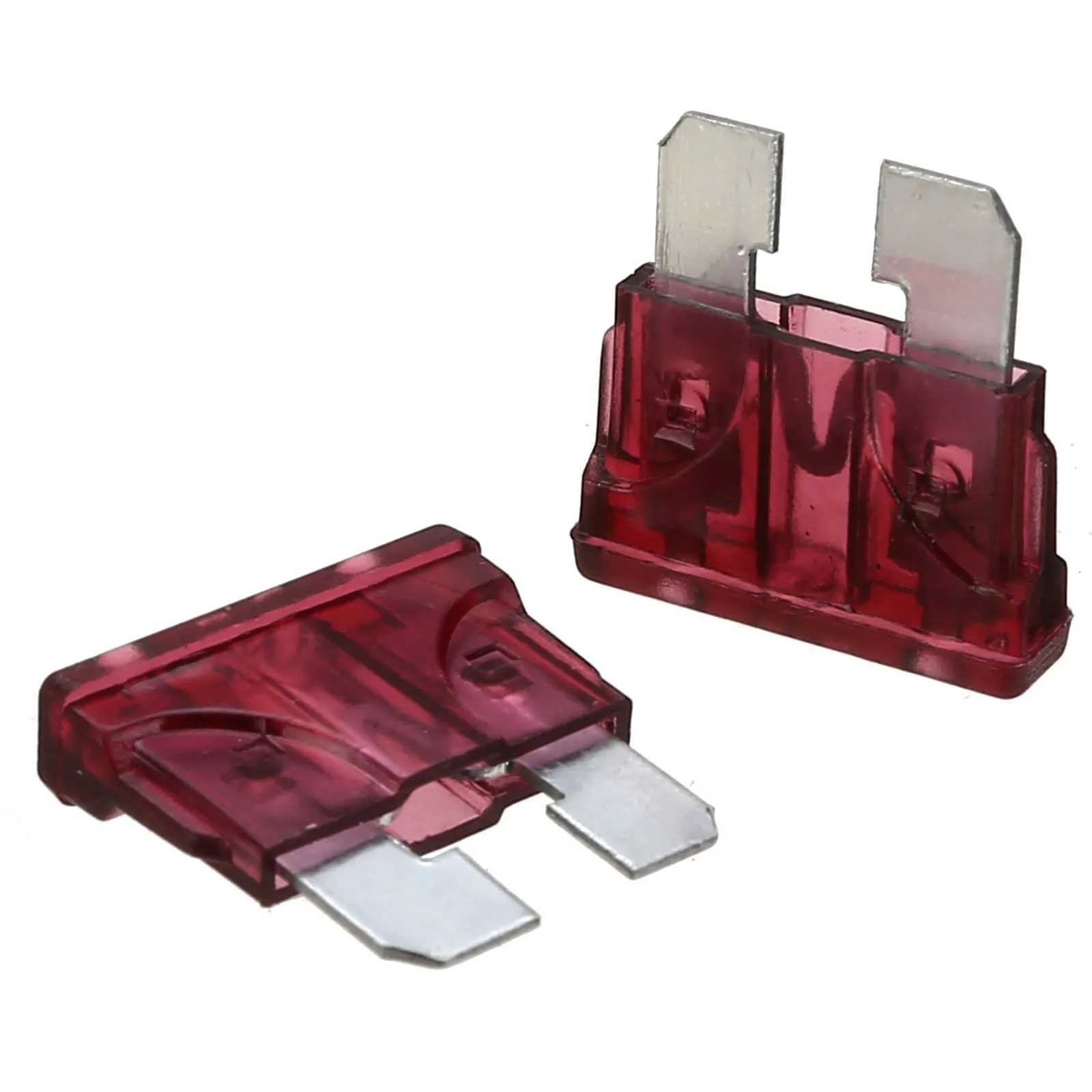 Wholesale 10Pcs 40A Car Fuse Coded Standard Blade Fuse for Auto Truck PC + Zn Alloy Material Fuses Purple Red Color
