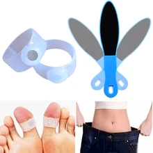 Silicon Magnetic Foot Massage Toe Rings slimming products to font b lose b font font b