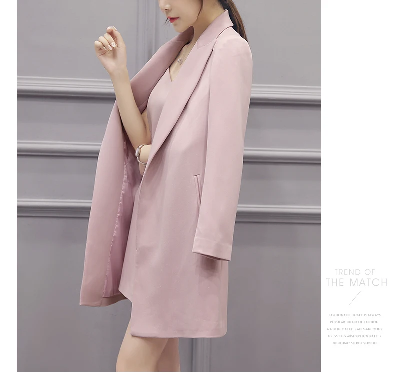 Haute Rose Hiver Automne Tranchée Élégant Couleur Ol Pardessus J41561 Qualité Femmes nkX08wOP