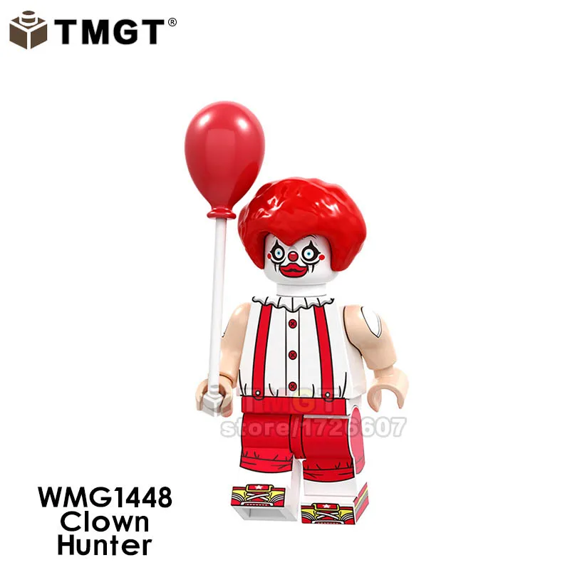 

Single Sale Building Blocks Legoings Personnage Horror Character Witch Pumpkins Zombies Clown Mummy Figures Toys For Children