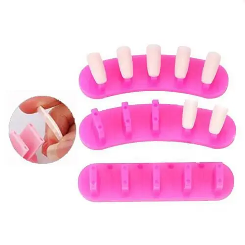 

3pcs Display Stands Nail Tips Holder & 100Pcs Removable Practice False Nails Tips Manicure Set Nail Art Tools