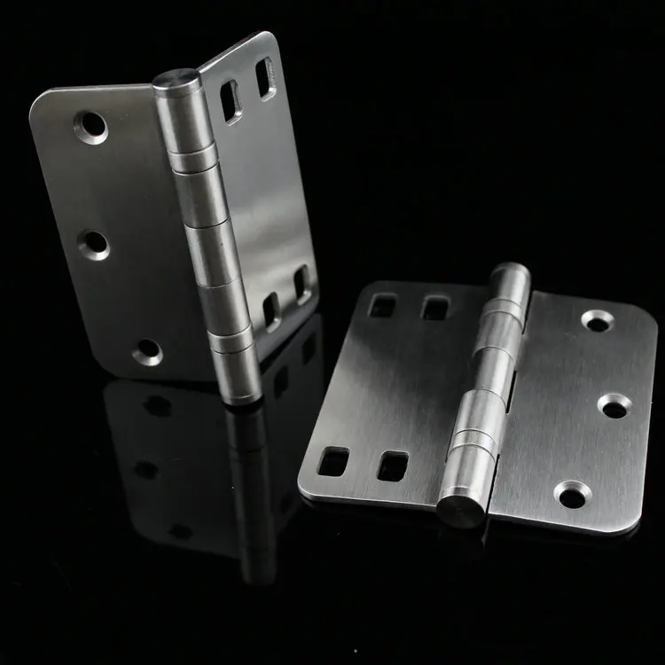 1pcs 3.5 inch Stainless Steel Mechanical Rounded Hinge 89*88mm Pivot