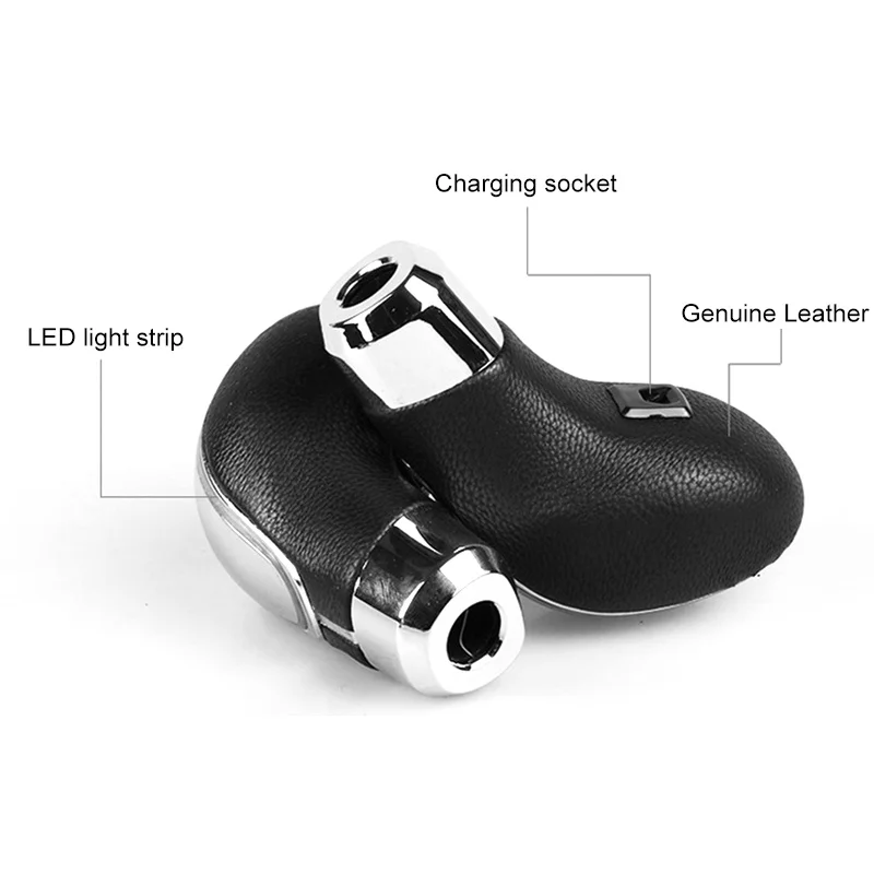Универсальный чувствительный светодиодный светильник с автоматической передачей, переключатель рычага переключения передач для автомобиля, USB зарядное устройство, запчасти для салона автомобиля