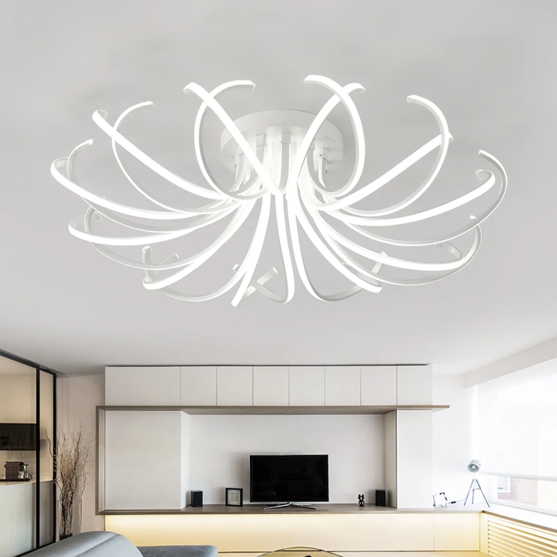 Eusolis lámparas de techo moderno Led aluminio Luces Led Para Casas salón Iluminacion Interior Plafoniere Moderne