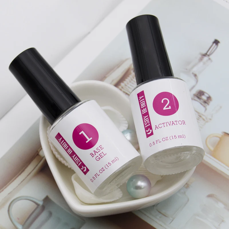 ISAYBEAUTY Base Gel superior activador en seco Natural cepillo ahorrador para polvo de uñas ISAYBEAUTY Base Gel superior activador en seco Natural cepillo ahorrador para polvo de uñas