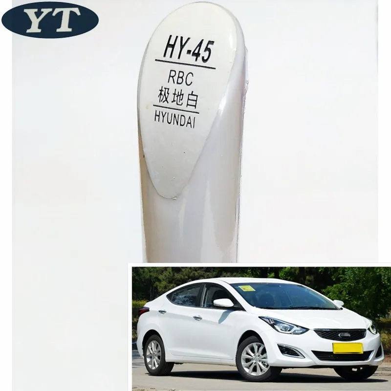 

Car scratch repair pen, auto paint pen WHITE color for Hyundai IX35 IX25 Elantra Accent I30 Verna Tucson Sonata Santafe
