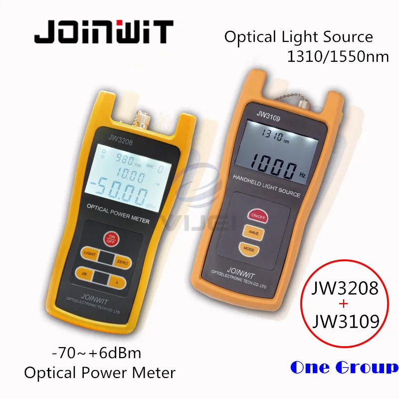 

Fiber Optic Multimeter SM&MM JW3208A Handheld -70~+6dBm Optical Power Meter +JW3109 Optical Light Source 1310/1550nm