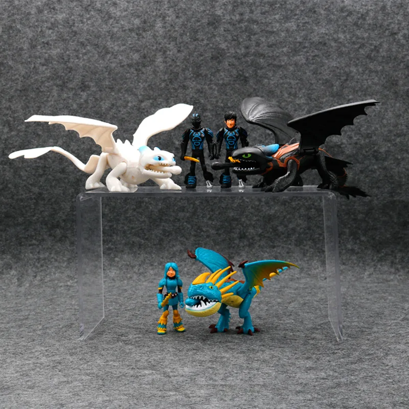 

How to Train Dragon 3 Toothless Action Figure Toys Launch Bullet Swing Wings Light Fury/Night Fury/Blue Dragon Doll Kid Toy