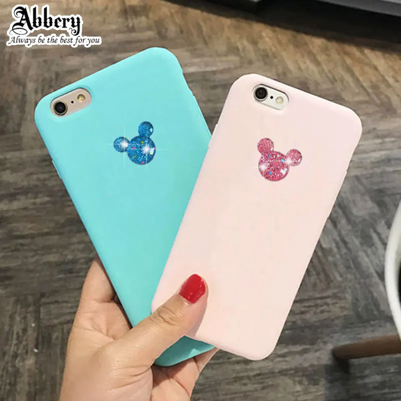 3D милый мягкий чехол для телефона с Минни Микки iPhone 11 Pro XR XS Max 6s 7 8 Plus samsung Galaxy S7 edge S8