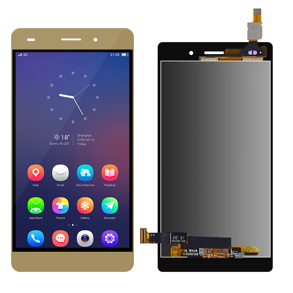 Для huawei Ascend P8 Lite ЖК-экран ALE-L04 ALE-L21 для huawei P8 Lite ЖК-дисплей кодирующий преобразователь сенсорного экрана в сборе с рамкой