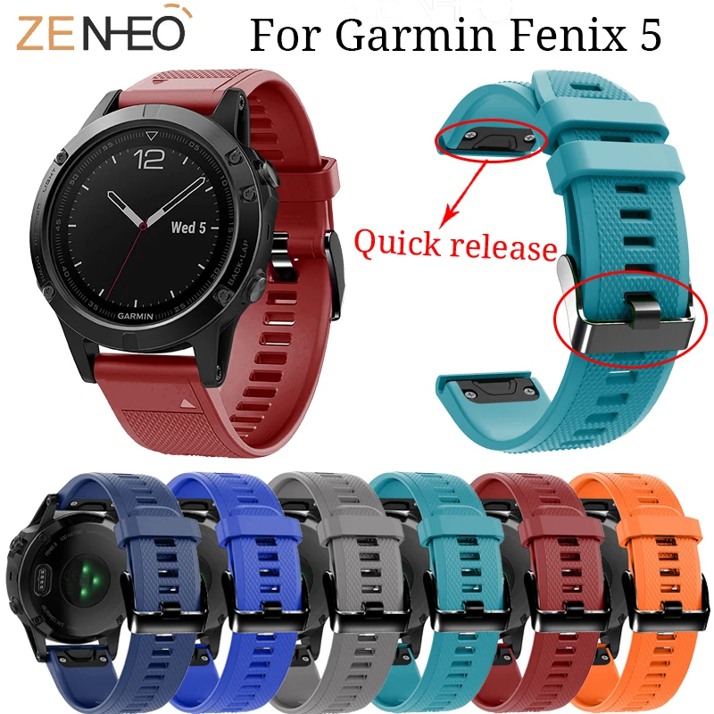 22 мм силиконовый ремешок для часов Garmin Fenix 5/5 Plus быстрая замена Forerunner 935 Ремешок