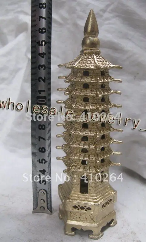 

17cm "Wen Chang Ta" Tower bronze statue discount 30%