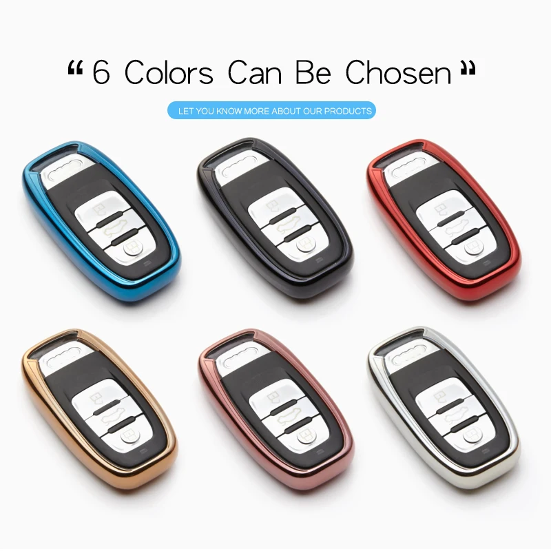 2019 новый мягкий TPU чехол для автомобиля Audi A2 A6 C6 4F Q7 A4 B9 B7 Avant A3 Q5 ключи защитная