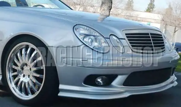 FRONT BUMPER ADD LIP SPOILER for Mercedes BENZ E-Class W211 E55 2003-2006