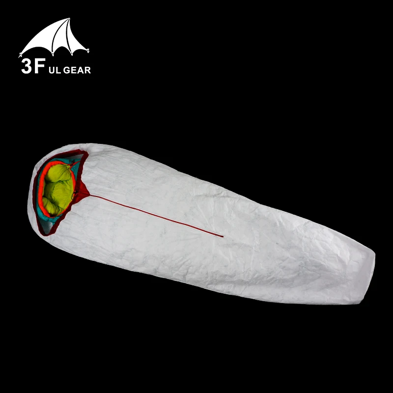 3f ul gear Tyvek спальный мешок крышка вкладыш водонепроницаемый Bivy мешок 180*80 см - Цвет: with head cover