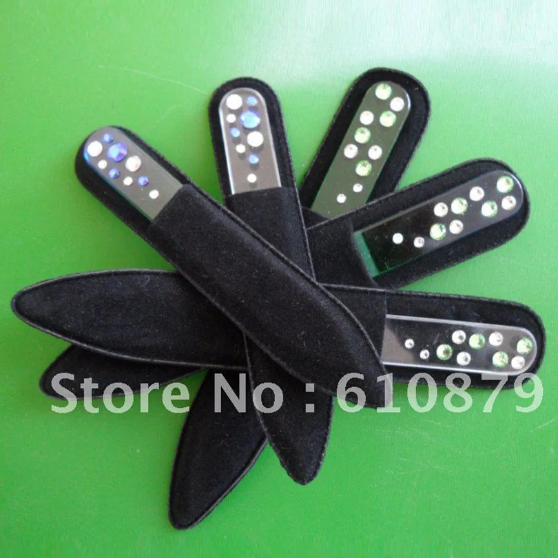 10 pec/набор нескольких стилей Алмазная стеклянная пилочка для ногтей Инструменты Новая мода горячая Распродажа пилка для ногтей