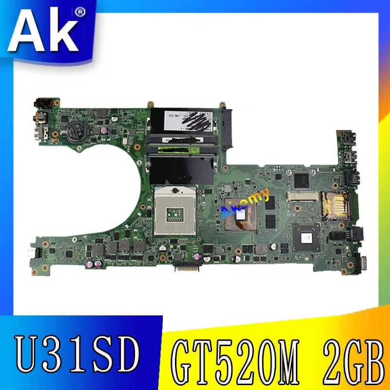 U31SD GT520M 2 Гб N12P GV B A1 Материнская плата Asus U31S U31SG ноутбука 60 N4LMB2000 C01 100% | Отзывы и видеообзор