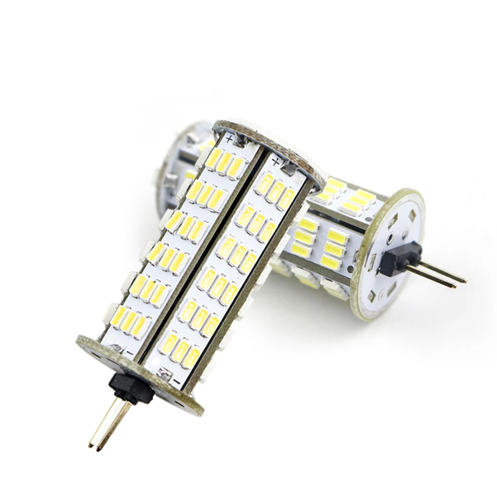 126 светодиодов 3014 SMD AC DC 12V 24V G4 светодиодные лампы кукурузный свет Прожектор