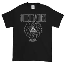 SoundGarden RIP Крис Корнелл дань 100% хлопок Gildan футболка Бесплатная доставка! Мужские 2018 Модная брендовая футболка с круглым вырезом