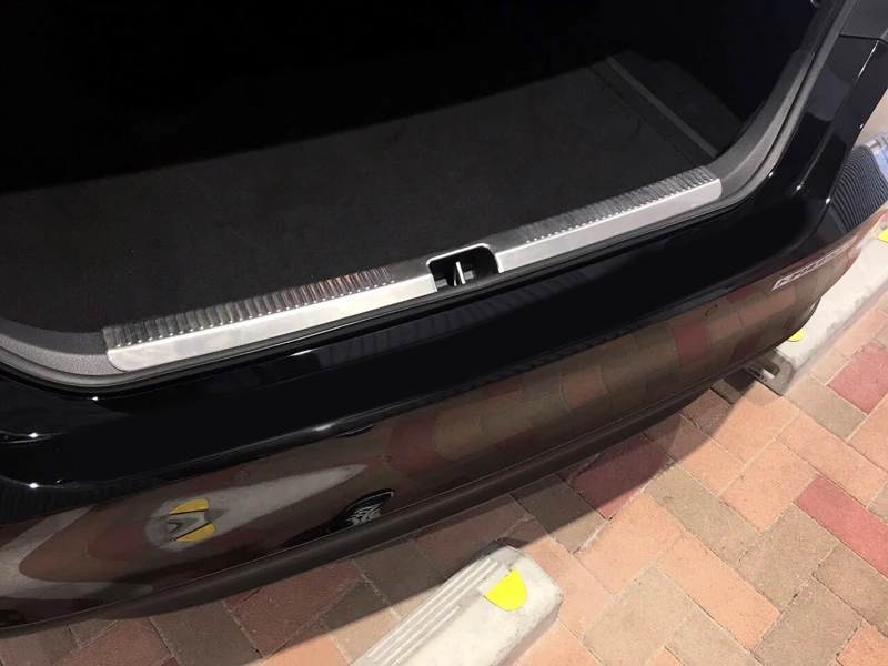 HIGH Flying 2PCS Steel Rear Boot Bumper Guard Sill Plate Protector for Toyota Camry 2018