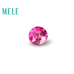 MELE natural red ruby loose gemstone for jewelry DIY making,2.75mm 0.1ct round cut blood lost tone wiht high quality