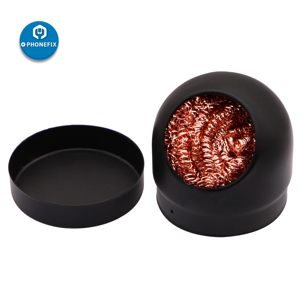 MTMTOOL Soldering Iron Tip Cleaner Cleaning Wire Ball with Golden Holder for Cleaning Soldering Irons and Tips