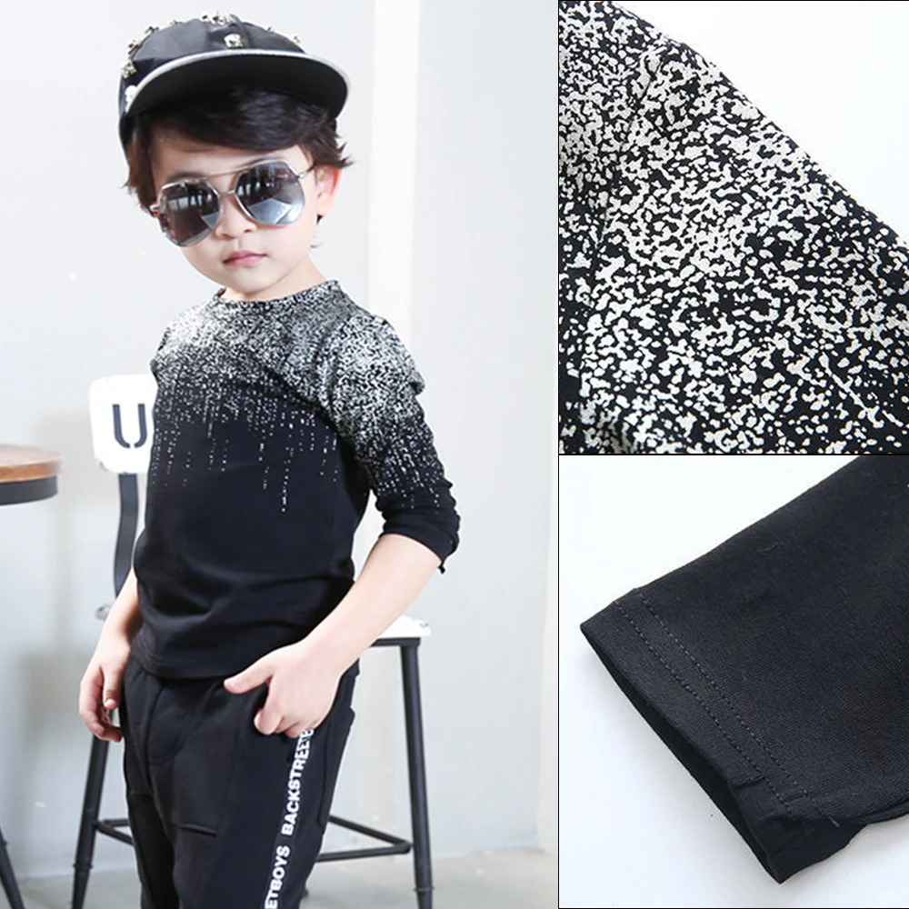 

Boys T shirts Long Sleeve Children Sweaters Striped Pattern Baby Cool Boys Clothes Girls Unisex Tops Brand New Fashion Tees