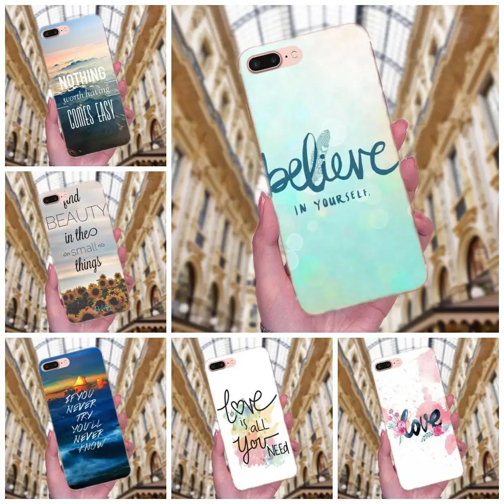 Для Huawei Mate 7 8 9 10 20 P8 P9 P10 P20 P30 Lite Plus Pro 2017 печать рисунок ТПУ вдохновляющие