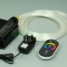 DIY звезда потолок Оптическое волокно лампа RGB светодиодная коробка+ 0.75mmx3mx300 оптического волокна сенсорная панель дистанционного украшения спальни ночник