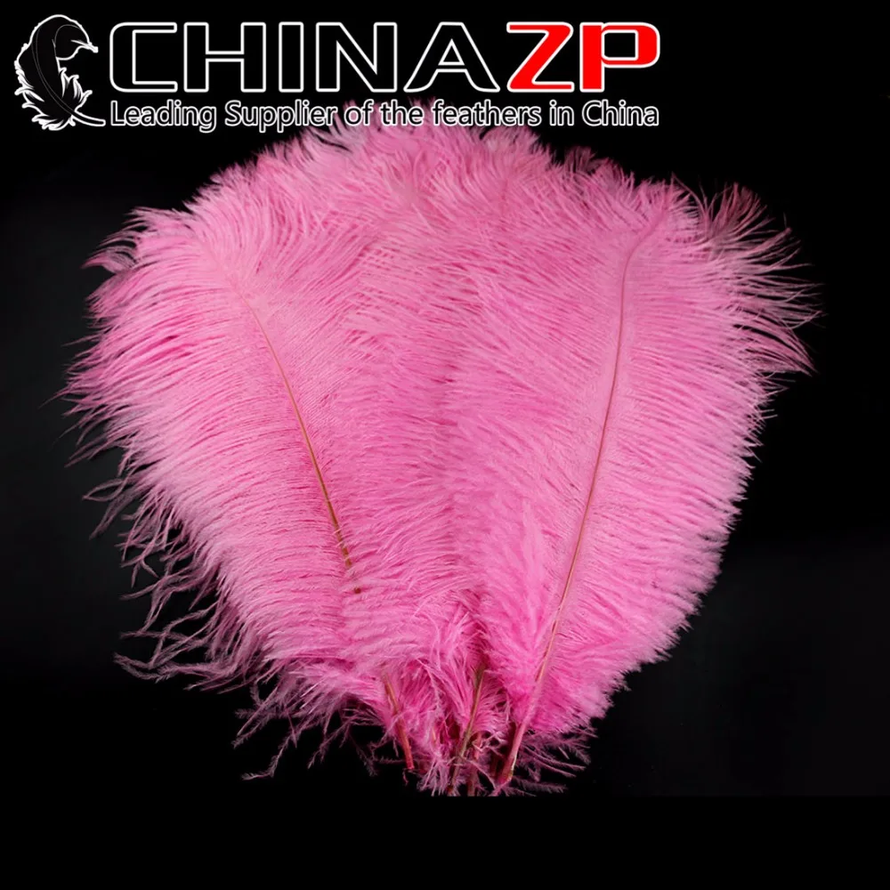 

Yiwu ZP Crafts Co., Ltd Size 12"-14" (30-35cm) 100pcs/lot Exporting Good Quality Pink Naural Ostrich Feathers