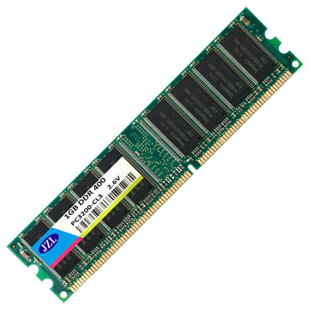 JZL Memoria PC-3200 DDR 400 МГц/PC3200 DDR400/DDR1 400 МГц ddr400мгц 1 ГБ LC3 184PIN без ECC 2,6 в Настольный ПК оперативная Память DIMM