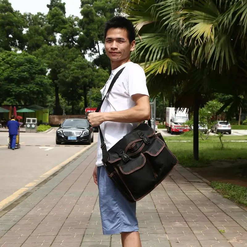 

High Capacity Tool Bag Waist Pockets Electrician Tool Bag Oganizer Carrying Pouch Tools Bag Belt Waist Pocket